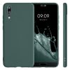 Huawei P20 burkolat, szilikon, zöld, 44212.171