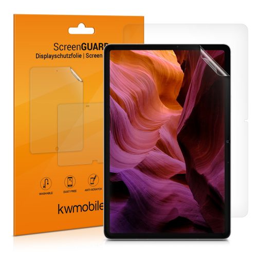 2 db védőfólia készlet a Samsung Galaxy Tab S7 FE táblagéphez, Kwmobile, átlátszó, műanyag, 55382.1