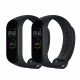 2 db szíj készlet Huawei Mi Band 4 telefonhoz, kwmobile, szilikon, fekete, 49312.47