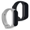 2 db pánt készlet Huawei Mi Band 4, kwmobile, szilikon, fekete/fehér, 49312.22