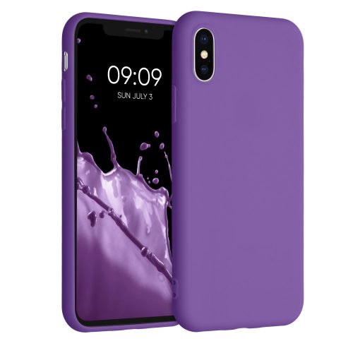 iPhone X / iPhone XS tok, szilikon, lila, 42492.221