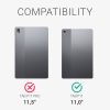 Borító Lenovo Tab P11 tablethez, Kwmobile, szürke/fekete, textil, 55710.73