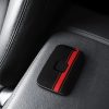 Renault / Dacia autókulcs fedél - 4 gombos - Keyless Go, kwmobile, műanyag, fekete / piros, 54805.02