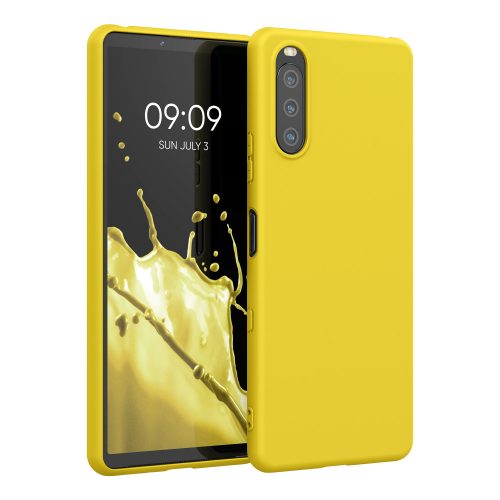 Sony Xperia 10 III tok, szilikon, sárga, 54754.165