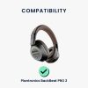 db-os fülpárna készlet Plantronics BackBeat PRO 2 fejhallgatóhoz, Kwmobile, fekete, Eco-bőr, 55851.01