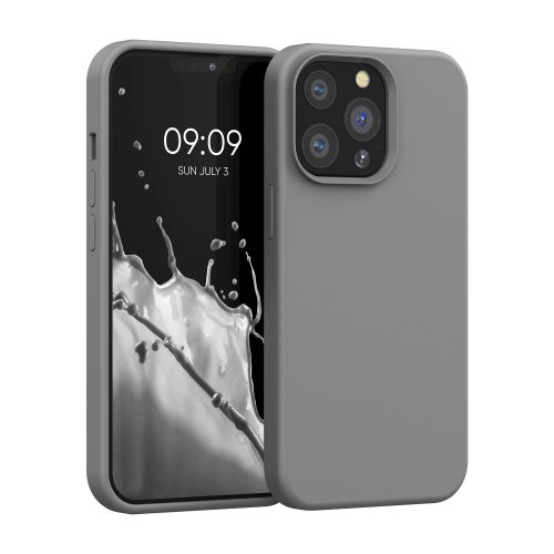 Tok iPhone 13 Pro készülékhez, szilikon, szürke, 55880.155