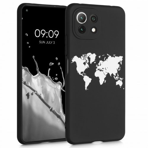 Xiaomi Mi 11 Lite 5G burkolat, szilikon, fekete, 55094.02