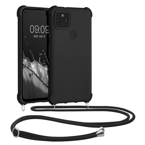 Google Pixel 5 tok, szilikon, fekete, 53843.01