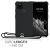 Tok Google Pixel 4a 5G telefonhoz, szilikon, fekete, 55914.01