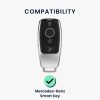 Autókulcs tok Mercedes Benzhez - Smart Key, kwmobile, szilikon, fekete / arany, 56003.01