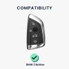 BMW autókulcs burkolat - 3 gombos - Smart Key, kwmobile, szilikon, fekete / arany, 56001.01