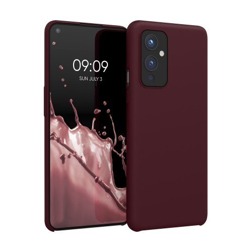 Tok OnePlus 9 telefonhoz, szilikon, piros, 56040.190, kwmobile