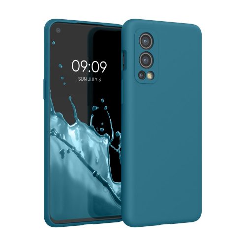 Tok OnePlus Nord 2 5G telefonhoz, szilikon, zöld, 56070.57, kwmobile