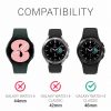 Számlapkeret Samsung Galaxy Watch 4 Classic (46 mm), kwmobile, alumínium, fekete, 56178.01 telefonhoz