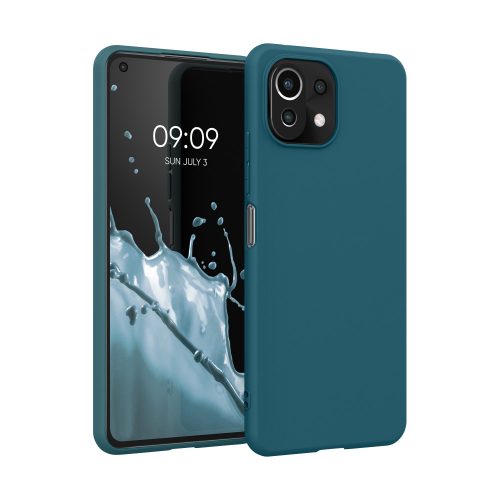 Xiaomi Mi 11 Lite 5G burkolat, szilikon, zöld, 54726.57, kwmobile