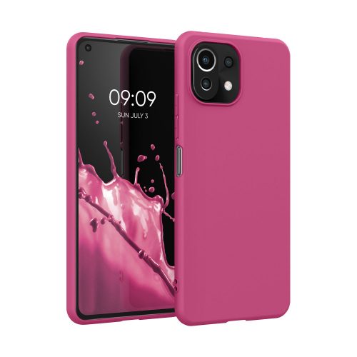 Xiaomi Mi 11 Lite 5G burkolat, szilikon, rózsaszín, 54726.213, kwmobile