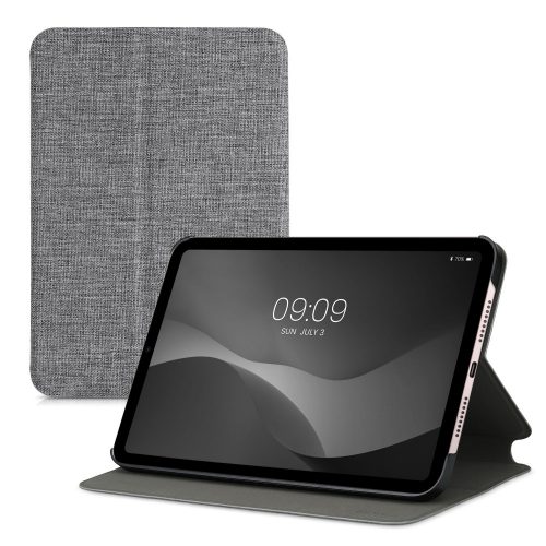 Tok az Apple iPad Mini 6 tablethez, Kwmobile, szürke, textil, 56234.01