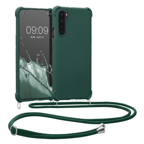 OnePlus Nord tok, szilikon, zöld, 55677.80, kwmobile