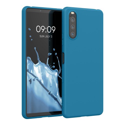 Sony Xperia 10 III tok, szilikon, kék, 54754.224, kwmobile