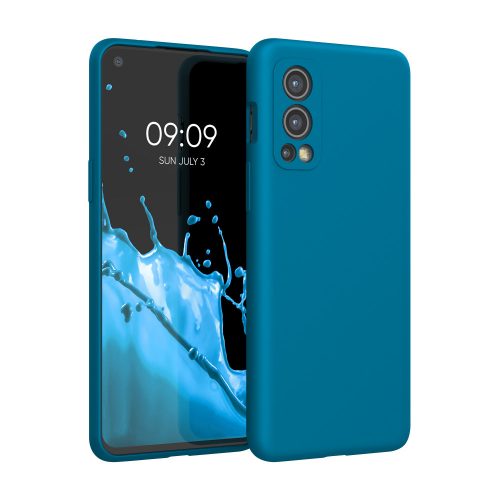 Tok OnePlus Nord 2 5G telefonhoz, szilikon, kék, 56070.224, kwmobile