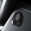 Peugeot / Citroen autókulcs tok - 3 gombos - Keyless Go, kwmobile, műanyag, fekete / szürke, 56474.01