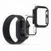 2 db tokkészlet Apple Watch 7 (41 mm), kwmobile, biztonsági üveg, fekete / átlátszó, 56540.01