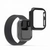 2 db tokkészlet Apple Watch 7 (41 mm), kwmobile, biztonsági üveg, fekete / átlátszó, 56540.01