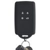 Renault / Dacia autókulcs burkolat - 4 gombos - Keyless Go, kwmobile, szilikon, fekete, 49769.22