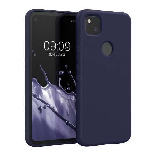 Google Pixel 4a tok, szilikon, kék, 52622.186, kwmobile