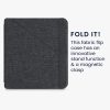 Kobo Libra 2 tok, textil, szürke, kwmobile, 56582.19