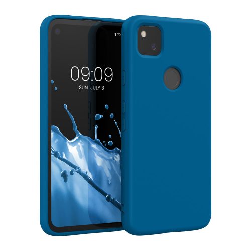 Google Pixel 4a tok, szilikon, kék, 52622.228, kwmobile