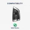 Autókulcs tok BMW-hez - 3 gombos - Smart Key, kwmobile, műanyag, többszínű, 56724.01