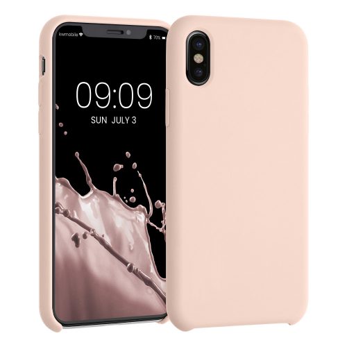 Apple iPhone X / iPhone XS tok, szilikon, rózsaszín, 42495.225, kwmobile