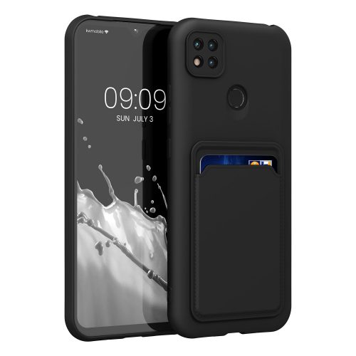 Xiaomi Redmi 9C tok, szilikon, fekete, 56949.47, kwmobile