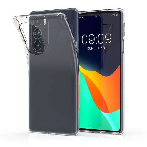 Motorola Edge X30 / Edge 30 Pro burkolat, szilikon, átlátszó, 57065.03, kwmobile