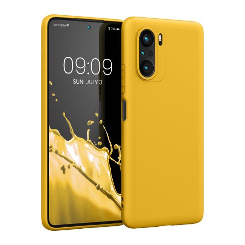 Xiaomi Mi 11i / Poco F3 tok, szilikon, sárga, 57026.143, kwmobile