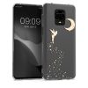 Kwmobile tok Xiaomi Redmi Note 9S/Redmi Note 9 Pro/Redmi Note 9 Pro Max készülékekhez, szilikon, átlátszó/arany, 52149.10