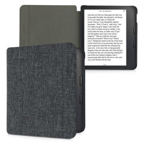 Kobo Libra 2 tok, Kwmobile, szürke, textil, 57173.19