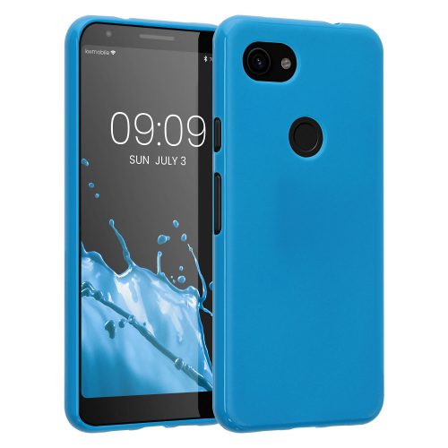 Kwmobile tok Google Pixel 3a telefonhoz, szilikon, kék, 47590.224