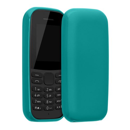 Kwmobile tok Nokia 105 (2019) telefonhoz, szilikon, zöld, 53673.57