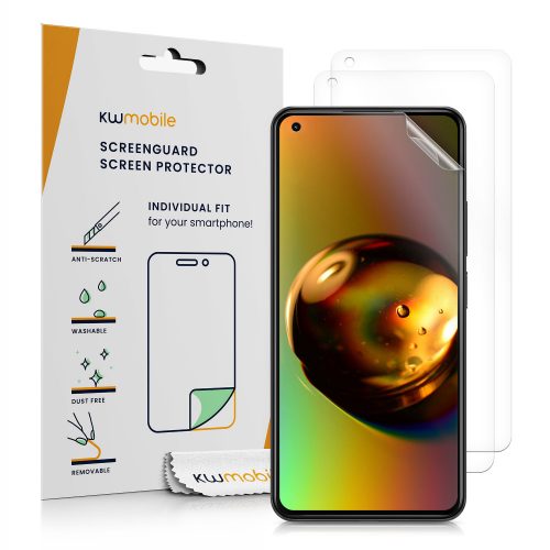 3 db védőfólia készlet Xiaomi 11 Lite 5G / 11 Lite 5G NE, kwmobile, elöl, átlátszó, 57232.1