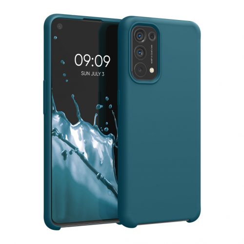 Kwmobile tok OPPO Find X3 Lite számára, szilikon, zöld, 55201.57