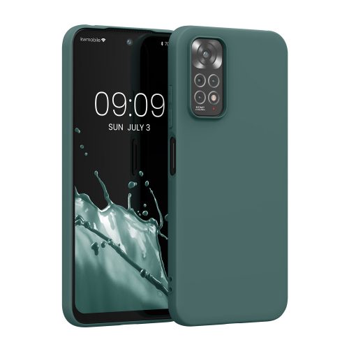 Kwmobile tok Xiaomi Redmi Note 11/Redmi Note 11s telefonhoz, szilikon, zöld, 57368.169