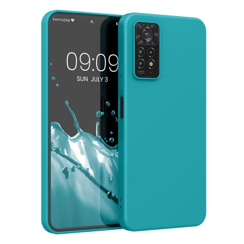 Kwmobile tok Xiaomi Redmi Note 11 Pro/Redmi Note 11 Pro 5G telefonhoz, szilikon, zöld, 57369.57