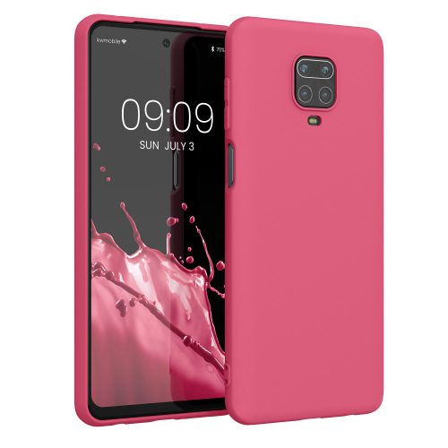 Kwmobile tok Xiaomi Redmi Note 9S/Redmi Note 9 Pro/Redmi Note 9 Pro Max telefonokhoz, szilikon, rózsaszín, 52140.238