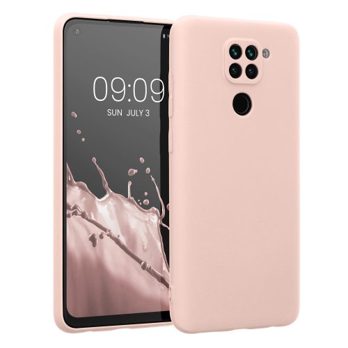 Kwmobile tok Xiaomi Redmi Note 9 telefonhoz, szilikon, rózsaszín, 52437.225