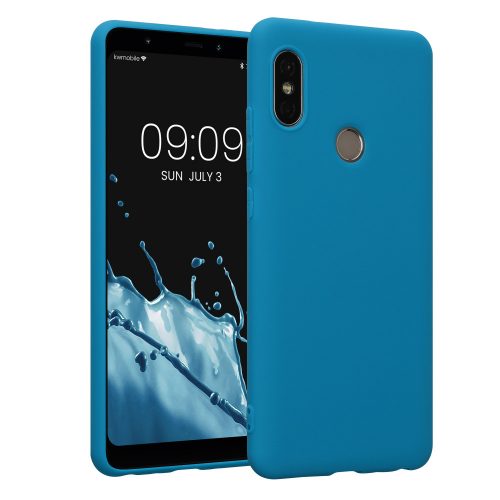 Kwmobile tok Xiaomi Redmi Note 5/Redmi Note 5 Pro telefonhoz, szilikon, kék, 44664.224