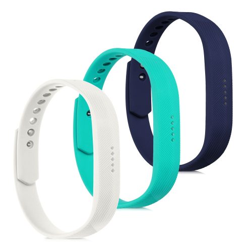 3 db pánt készlet Fitbit Flex 2-höz, Kwmobile, többszínű, szilikon, 39614.205