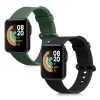 2 db szíj készlet Xiaomi Mi Watch Lite/Redmi Watchhoz, Kwmobile, fekete/zöld, szilikon, 54778.03