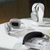 Szíj Apple Airpods Max fejhallgatóhoz, Kwmobile, szürke, szilikon, 56698.22